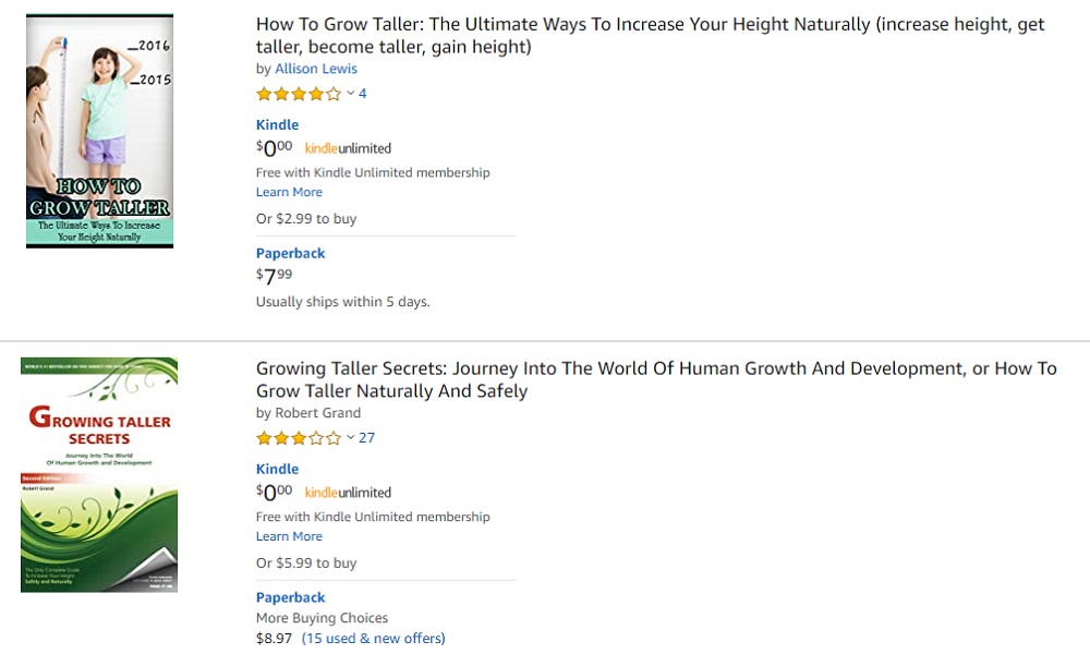 What To Look For In A Grow Taller E-Book?